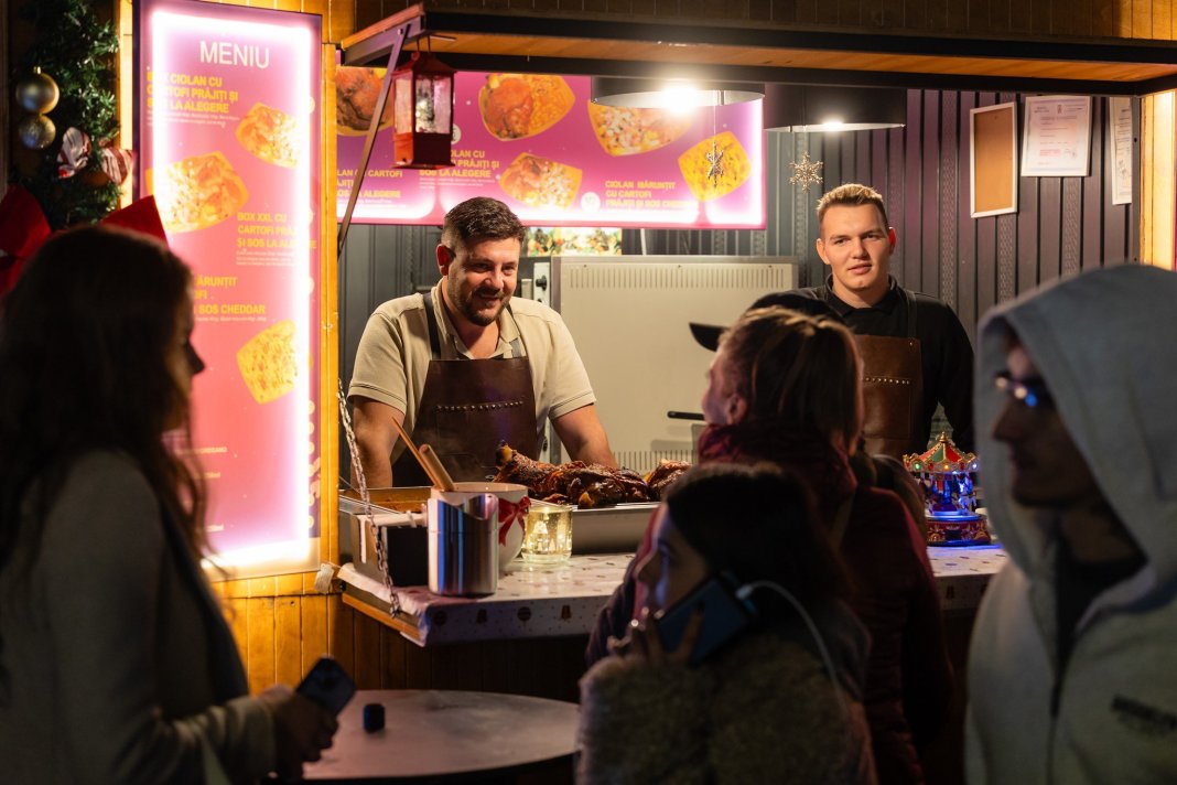 Costul unei porții de ciolan cu iahnie de fasole la Târgul de Crăciun Cluj-Napoca 2025