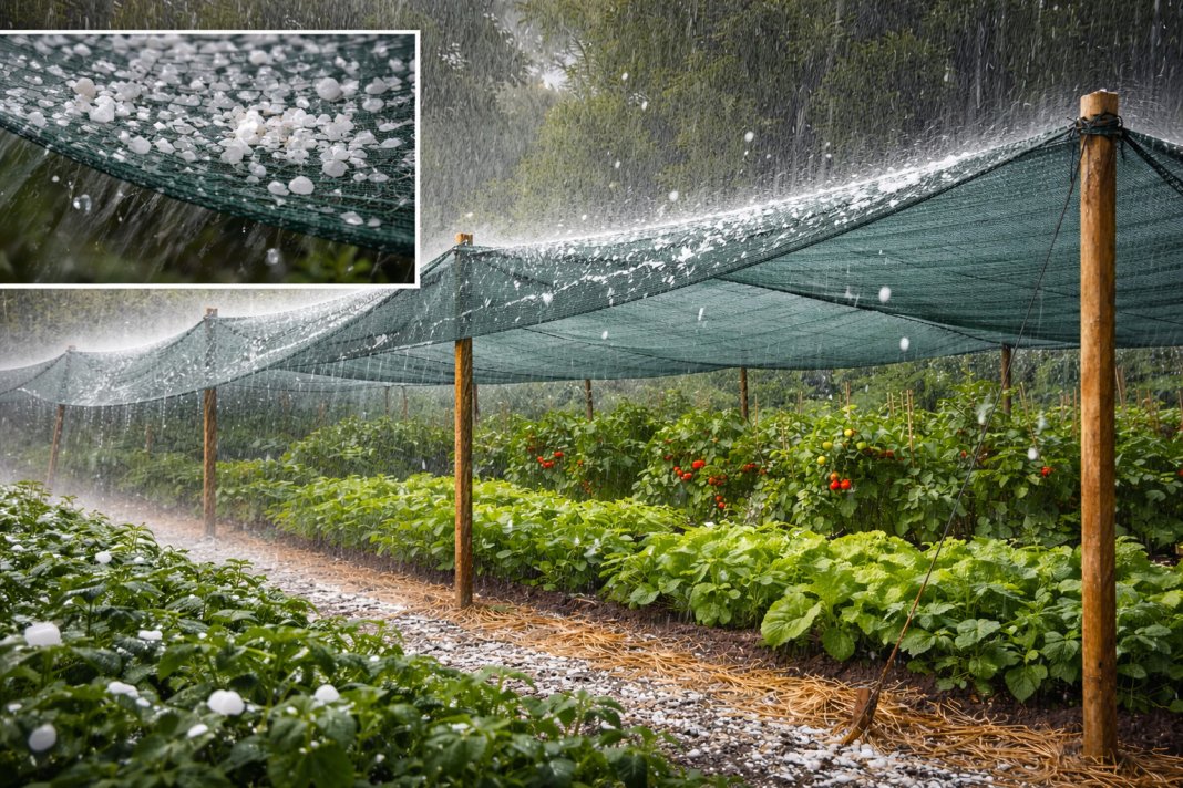 Cum poate plasa de umbrire să protejeze împotriva grindinii?