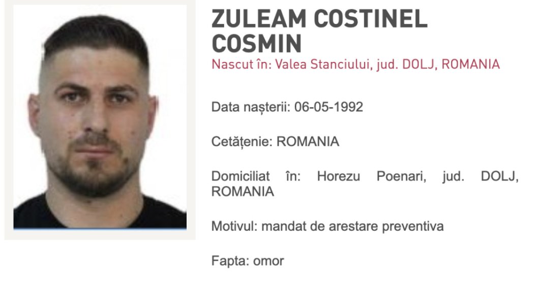 Costinel Cosmin Zuleam, căutat la nivel internațional pentru omorârea lui Adrian Kreiner, a fost prins în Indonezia