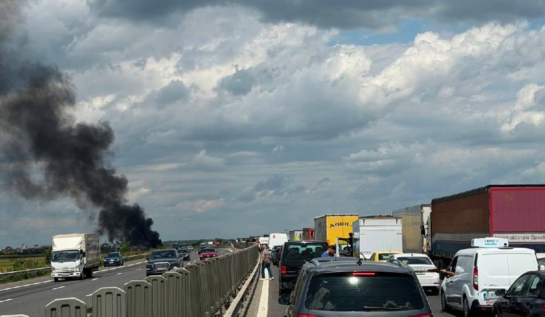 Accident pe A3 București-Ploiești: Trafic suspendat la Moara Vlăsiei